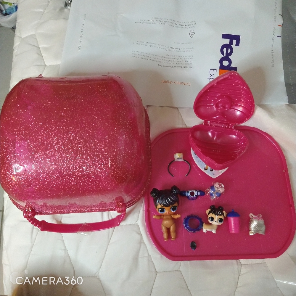 LAST CHANCE-PINK LOL SURPRISE container capsule sailor qt pupp